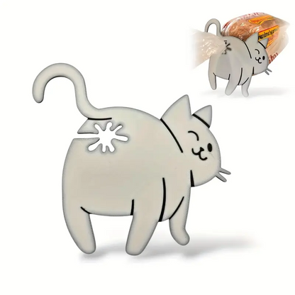 Cat Butt Bread Clip - 3D Printed Humorous Kitchen Gadget